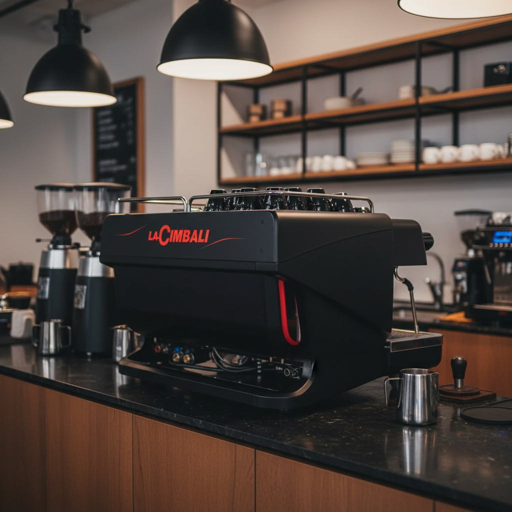 La Cimbali M200 rear view in professional workspace