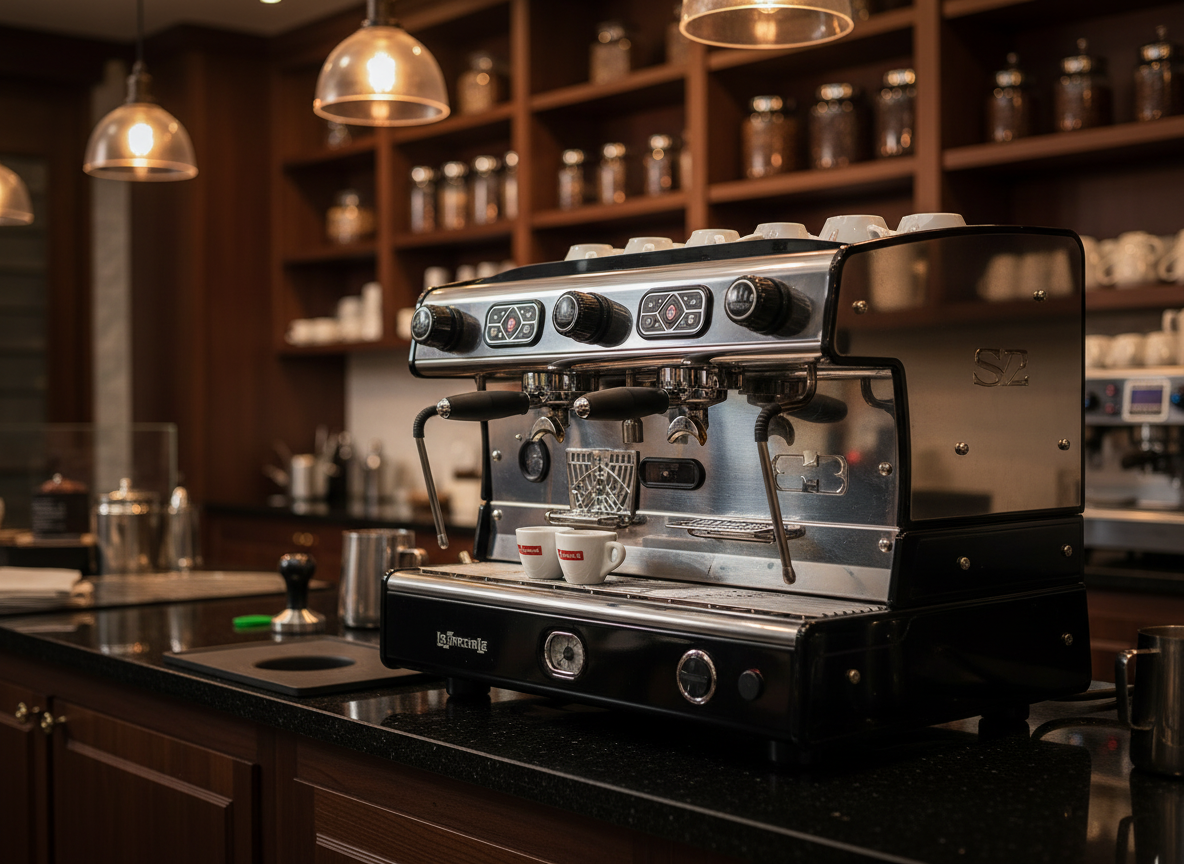 La Spaziale S2 in elegant coffee bar