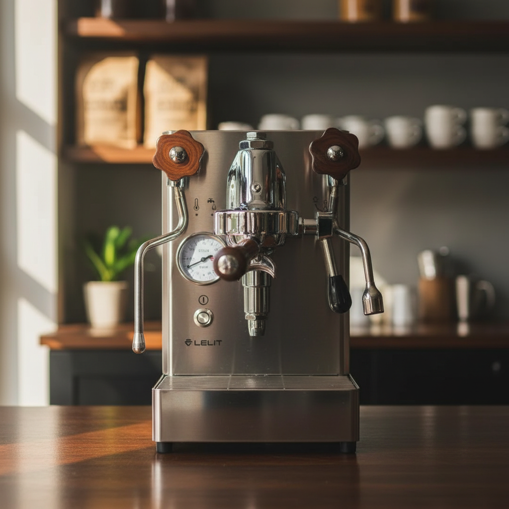 Lelit MaraX in professional coffee shop setting