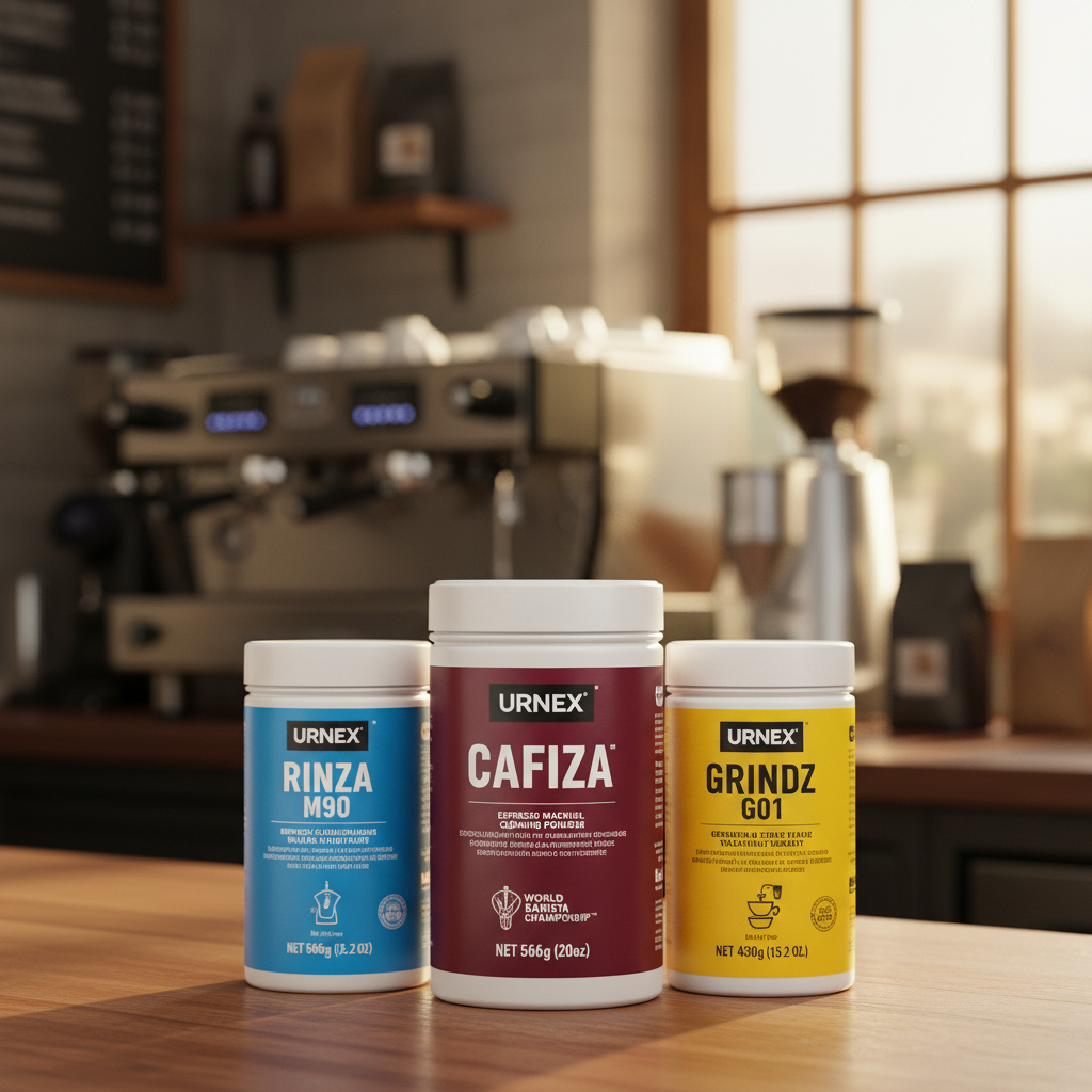 Urnex Cleaning Kit - Cafe Counter Display