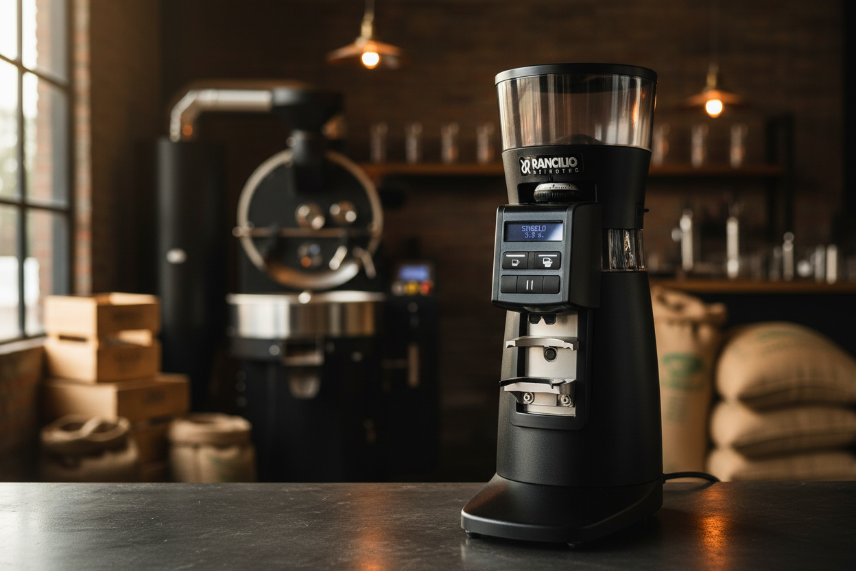 Rancilio Kryo Evo 65 OD detail shot in artisan roastery