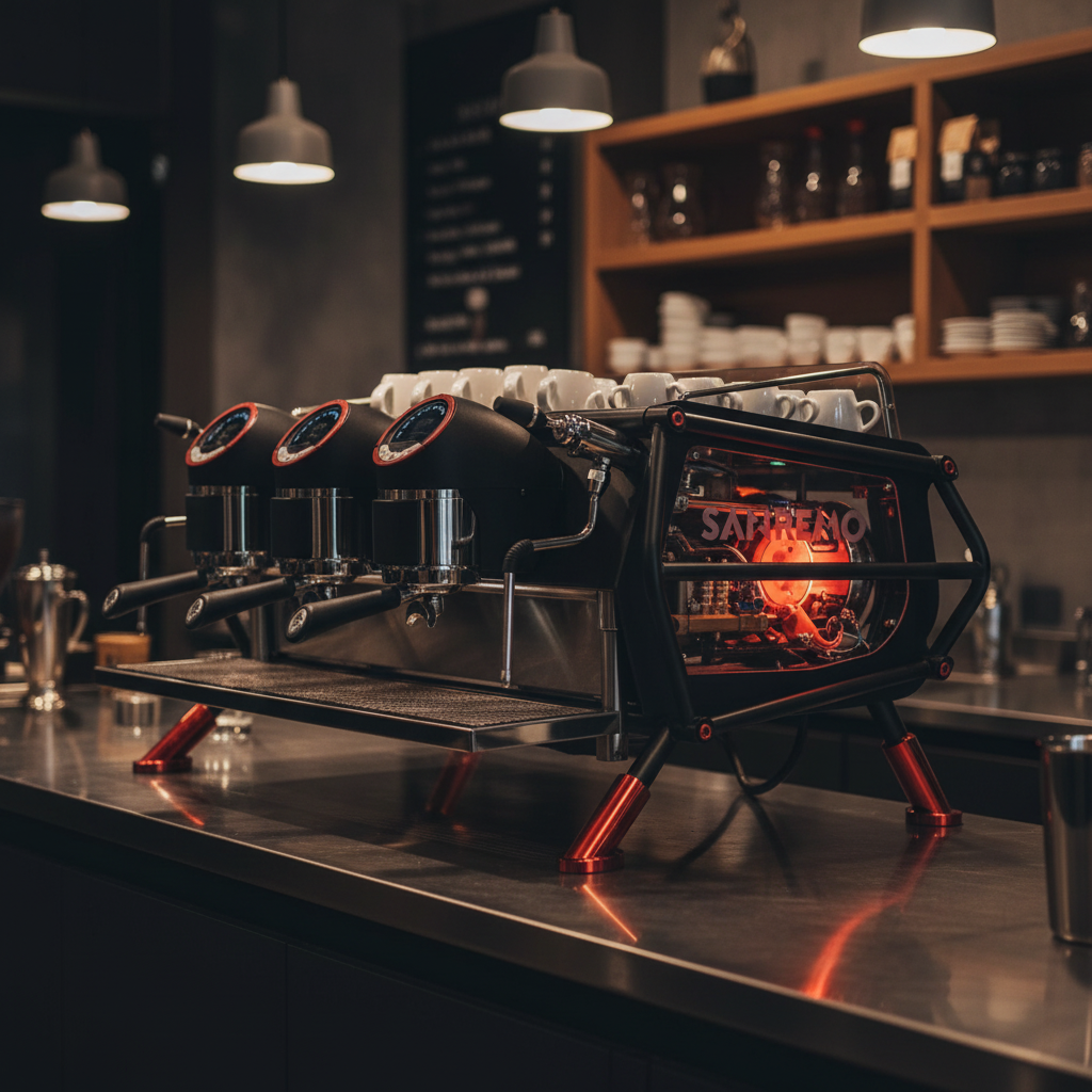 Sanremo Cafe Racer with dramatic lighting