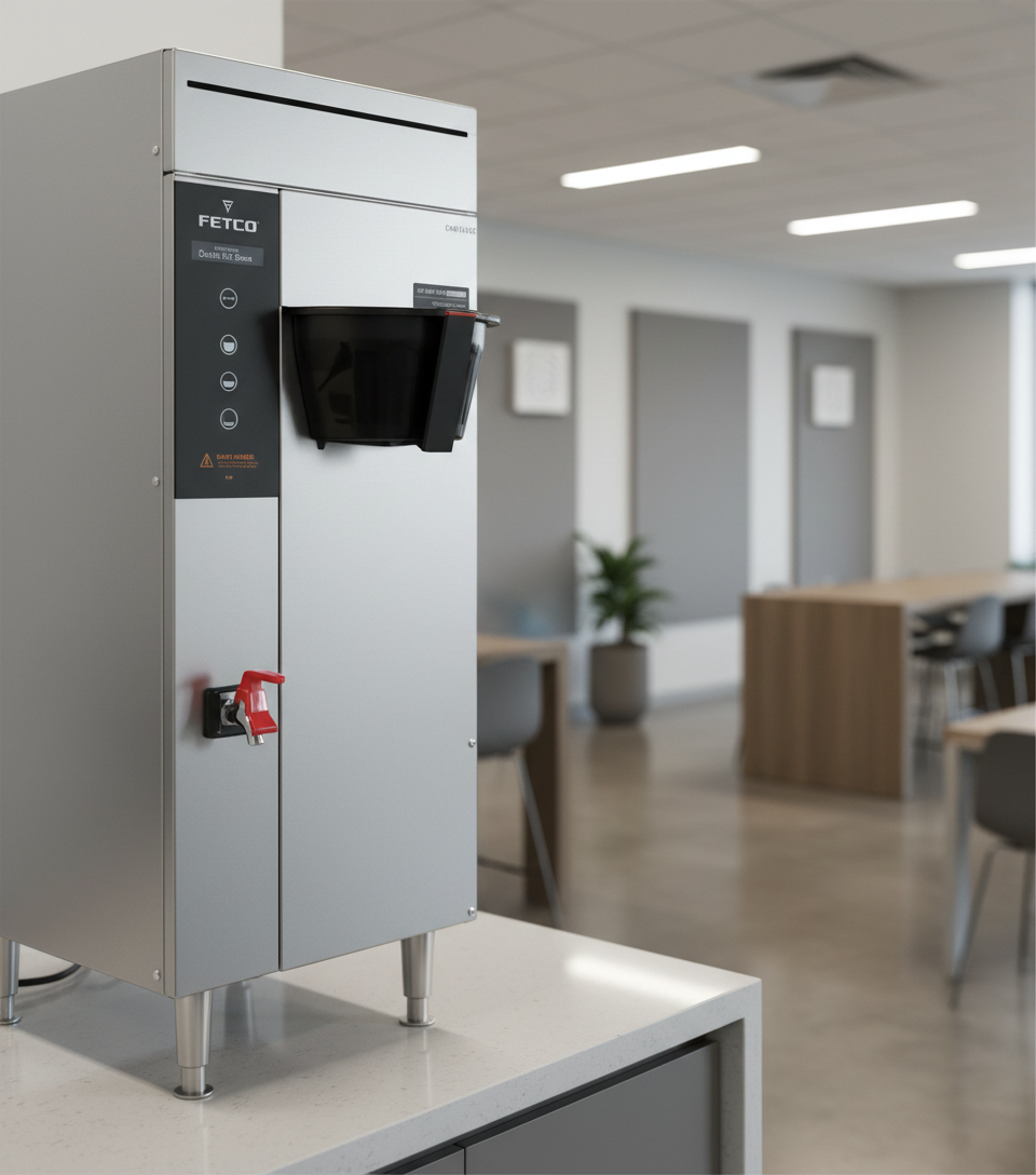 Fetco Coffee Brewer in Office Break Room
