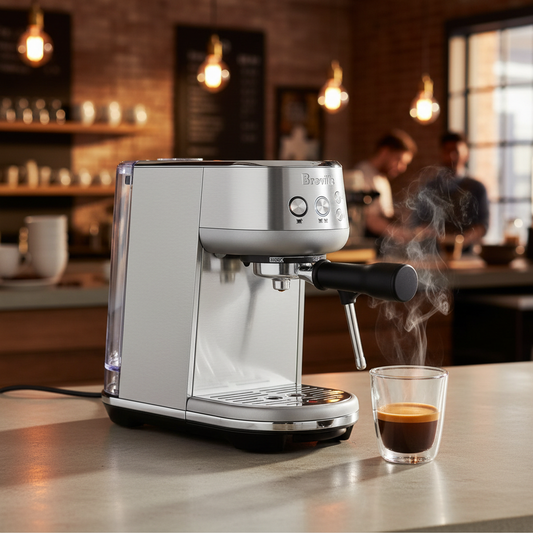 Breville Bambino in café-style setting