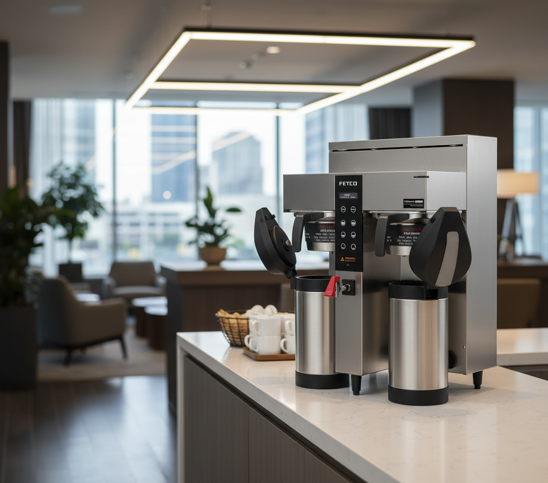 Fetco Coffee Brewer in Office Break Room