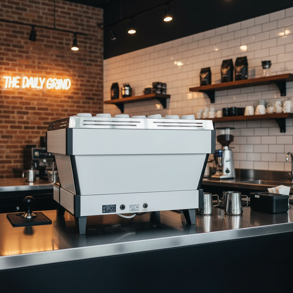 La Marzocco Linea PB - Rear View in Modern Cafe