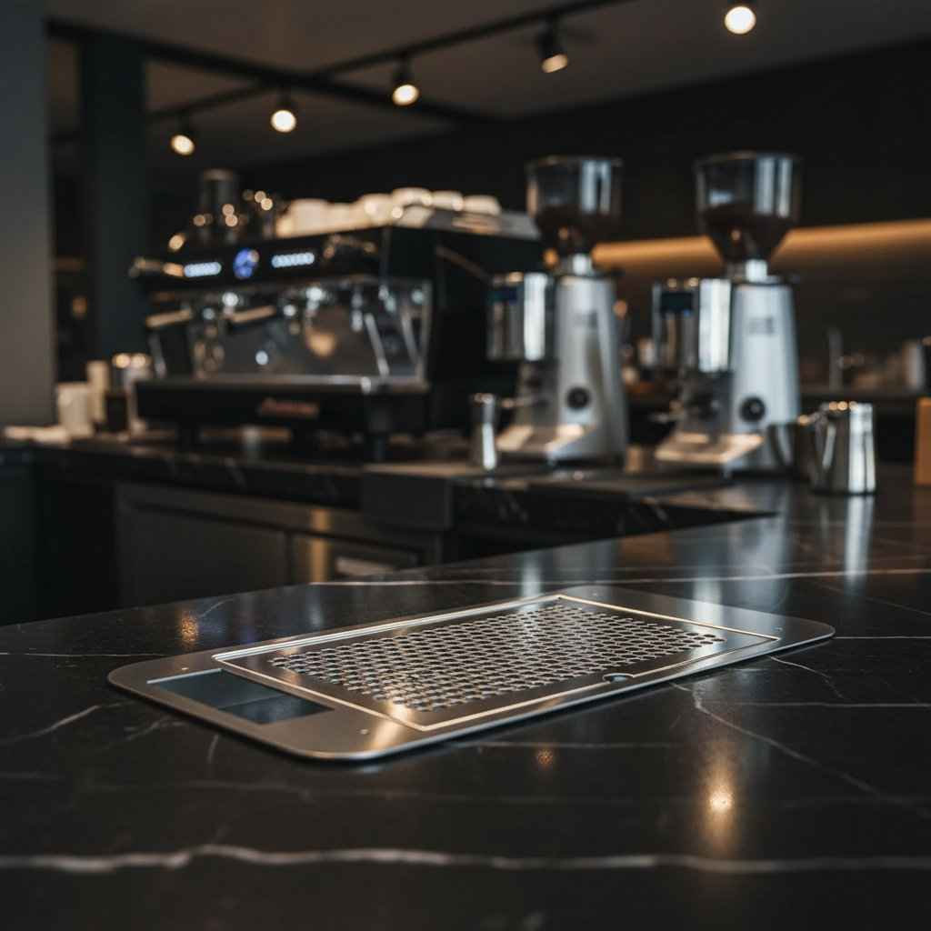 Poursteady drip tray in professional coffee bar