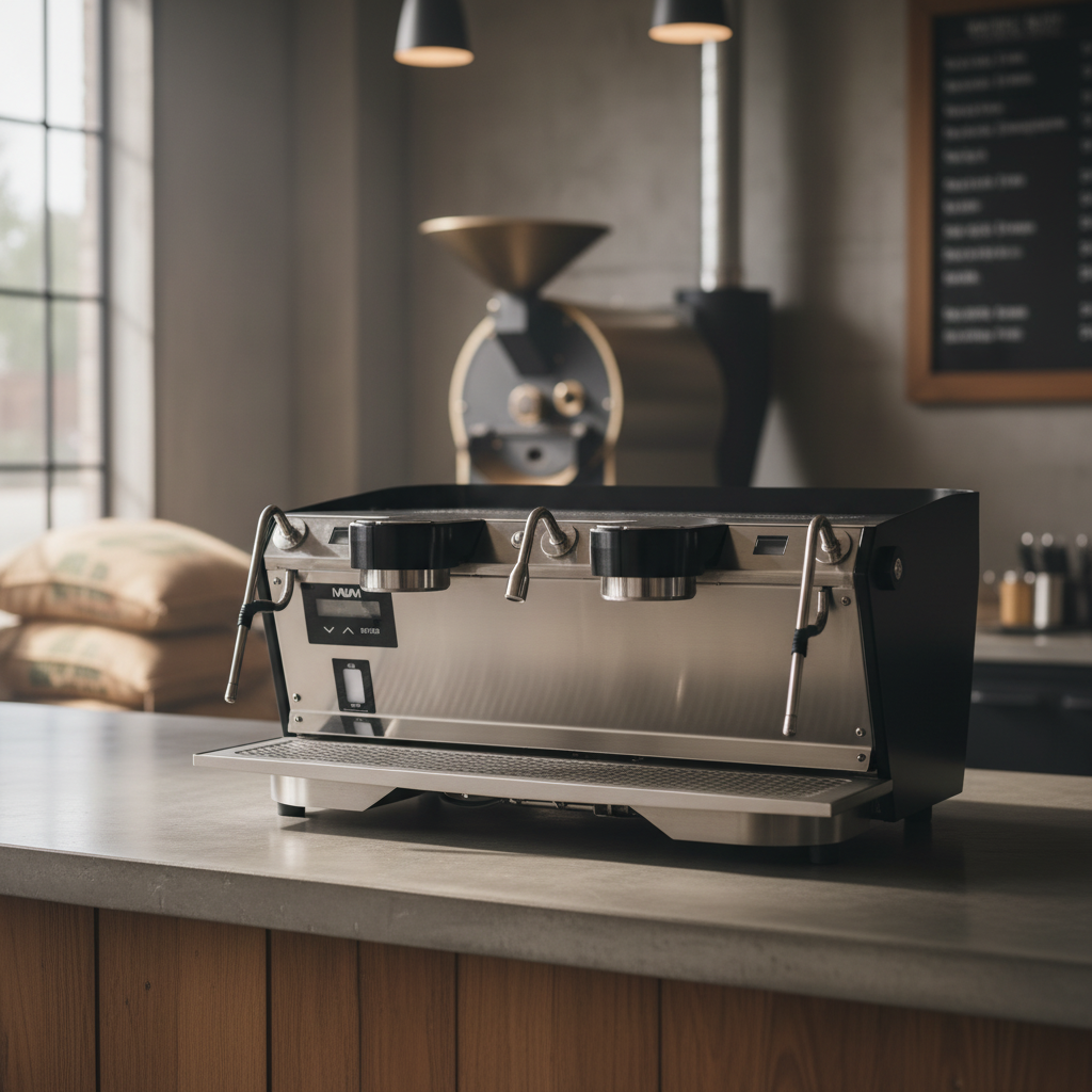 Mavam espresso machine in specialty coffee roastery