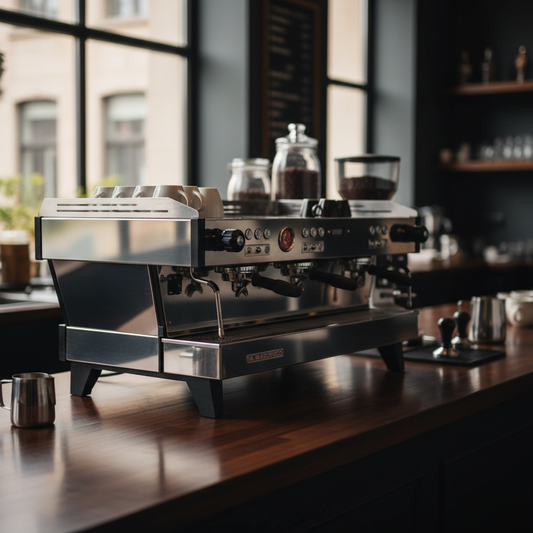La Marzocco Linea PB front view in café setting