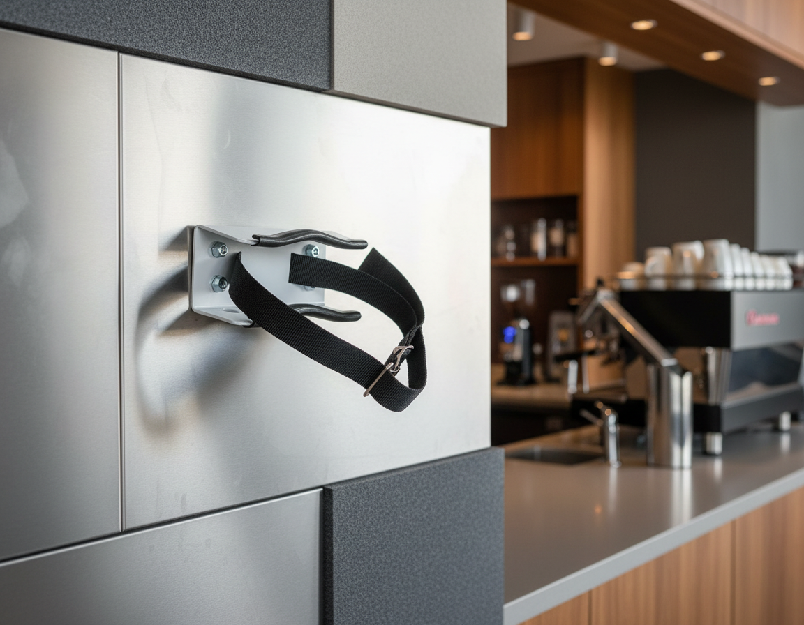 Gas Cylinder Wall Bracket - Luxury Commercial Setting