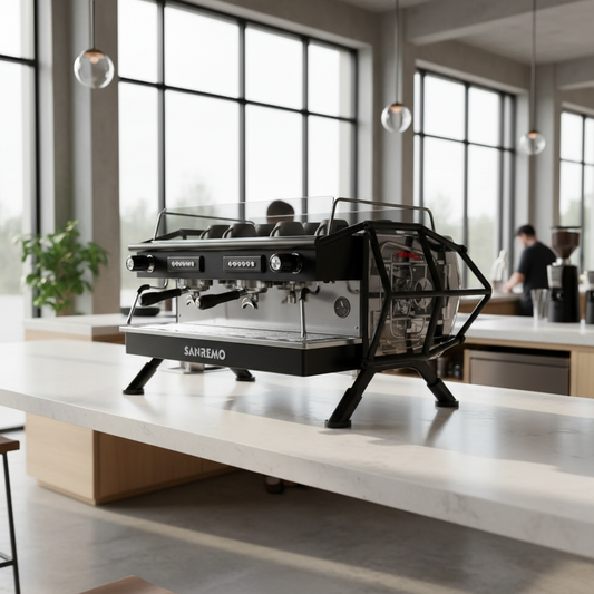 Sanremo Cafe Racer in specialty coffee shop