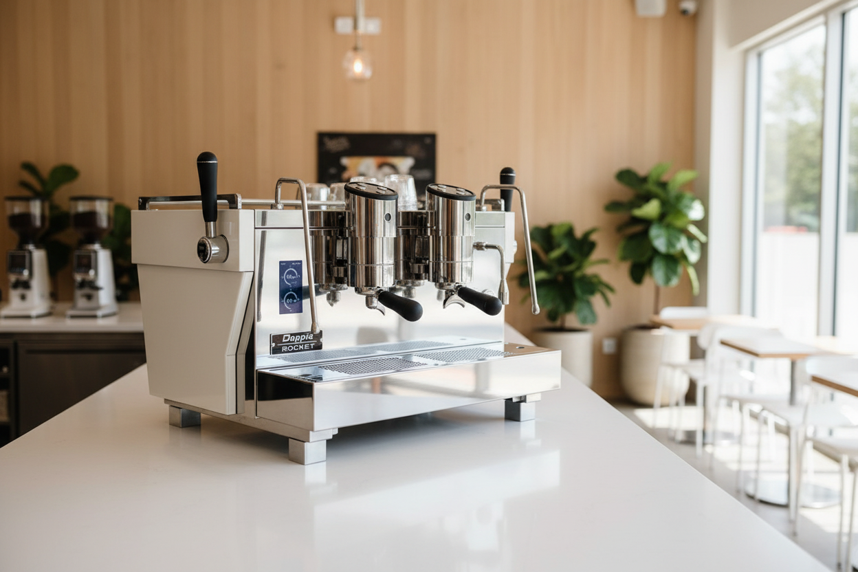 Rocket RE Doppia in bright contemporary coffee shop