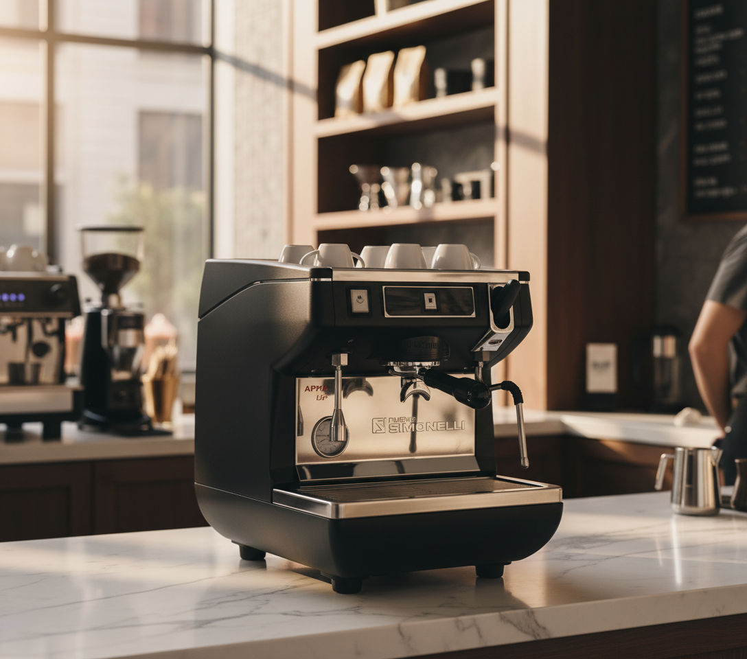 Nuova Simonelli Appia Life in modern café setting
