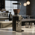 Mahlkonig E65T in modern café - alternate side view