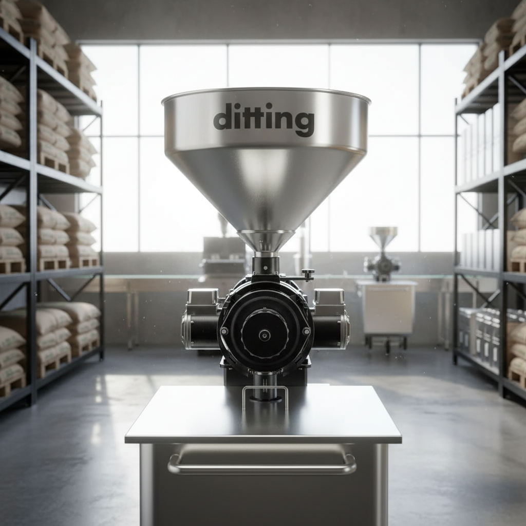 Ditting grinder in production facility