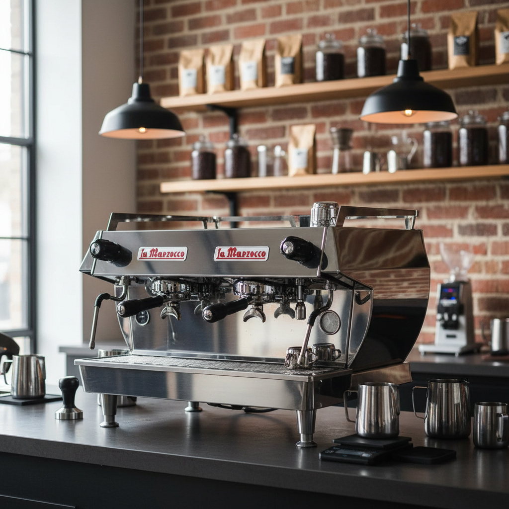 La Marzocco GB5 S in industrial-chic café