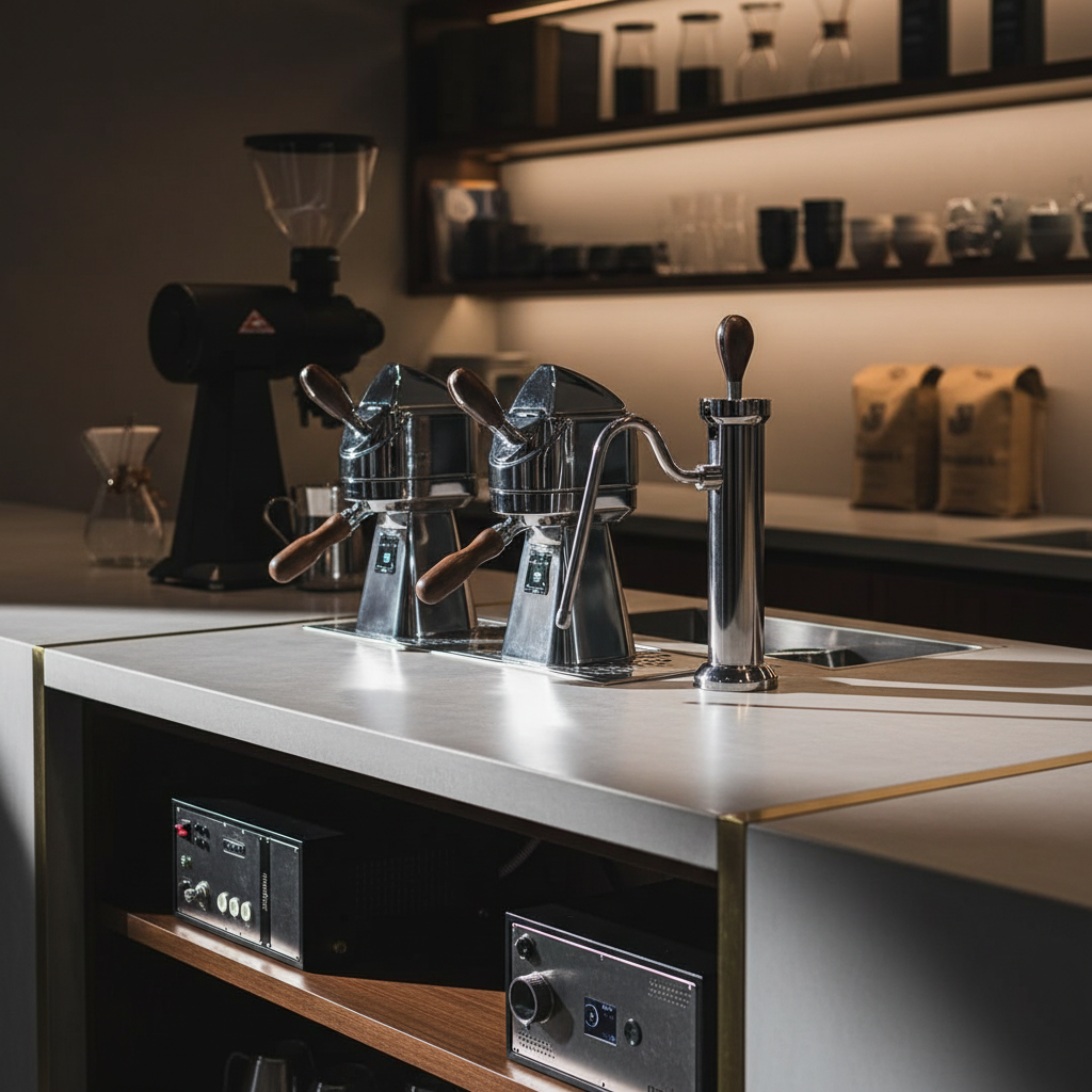 ModBar in industrial-chic café