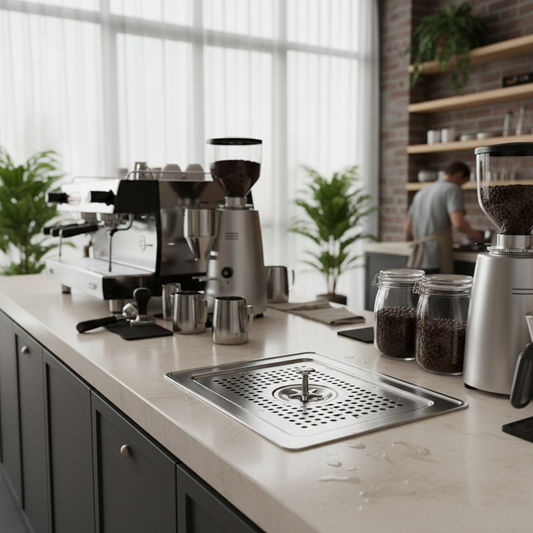 Pitcher rinser in high-end café