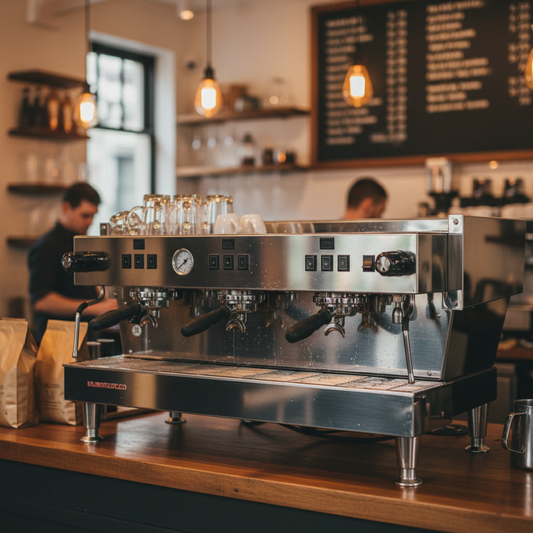 La Marzocco Linea Classic S - Front View in Café Setting