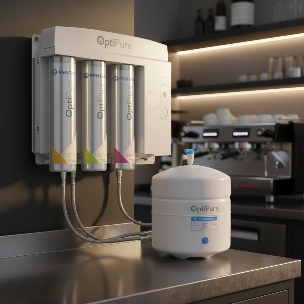 Optipure RO System in Commercial Cafe Setting