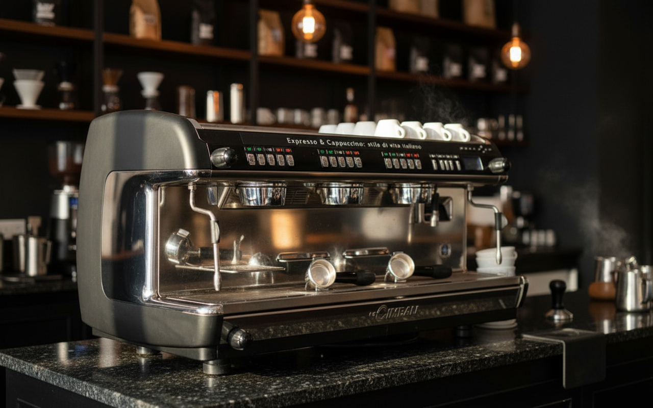 La Cimbali M39 in professional café setting
