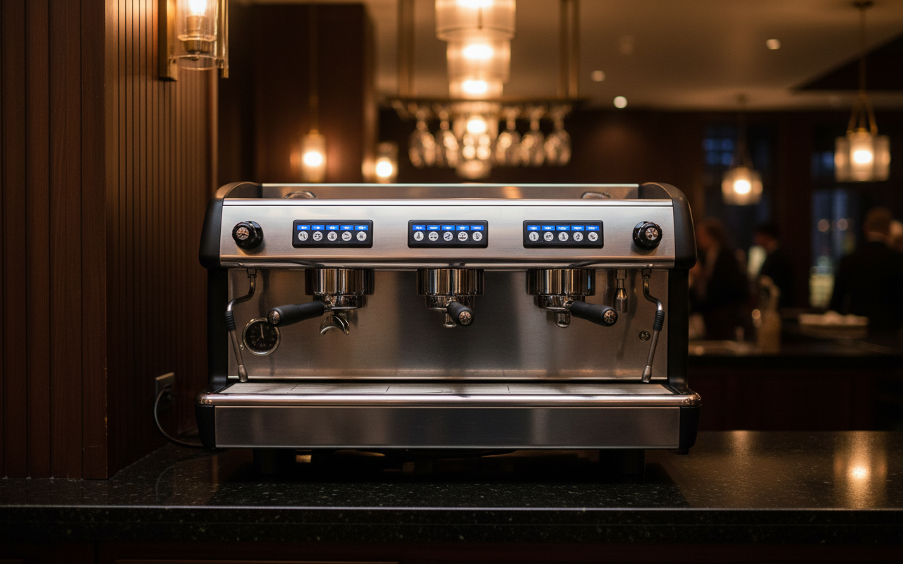 La Cimbali M39 in upscale restaurant bar