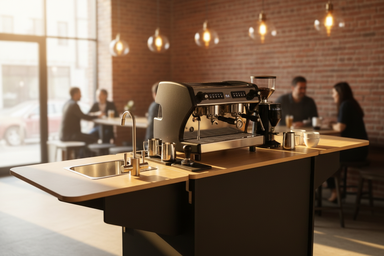 Klassy Kart in modern café setting