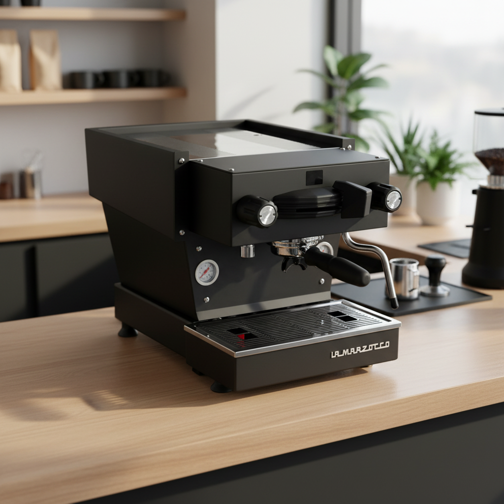 La Marzocco Linea Mini R - Side View with Enhanced Background