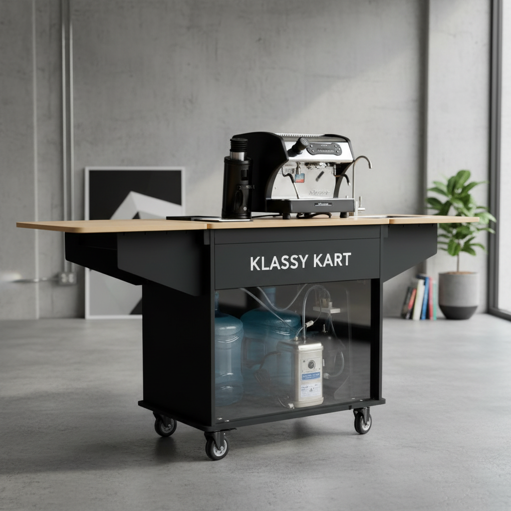 Klassy Kart in urban pop-up location