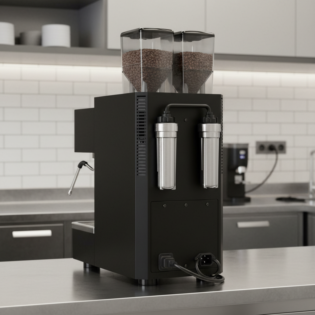 Rancilio rear view in professional space