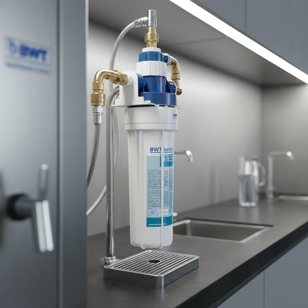 BWT Bestcare S in water dispenser installation