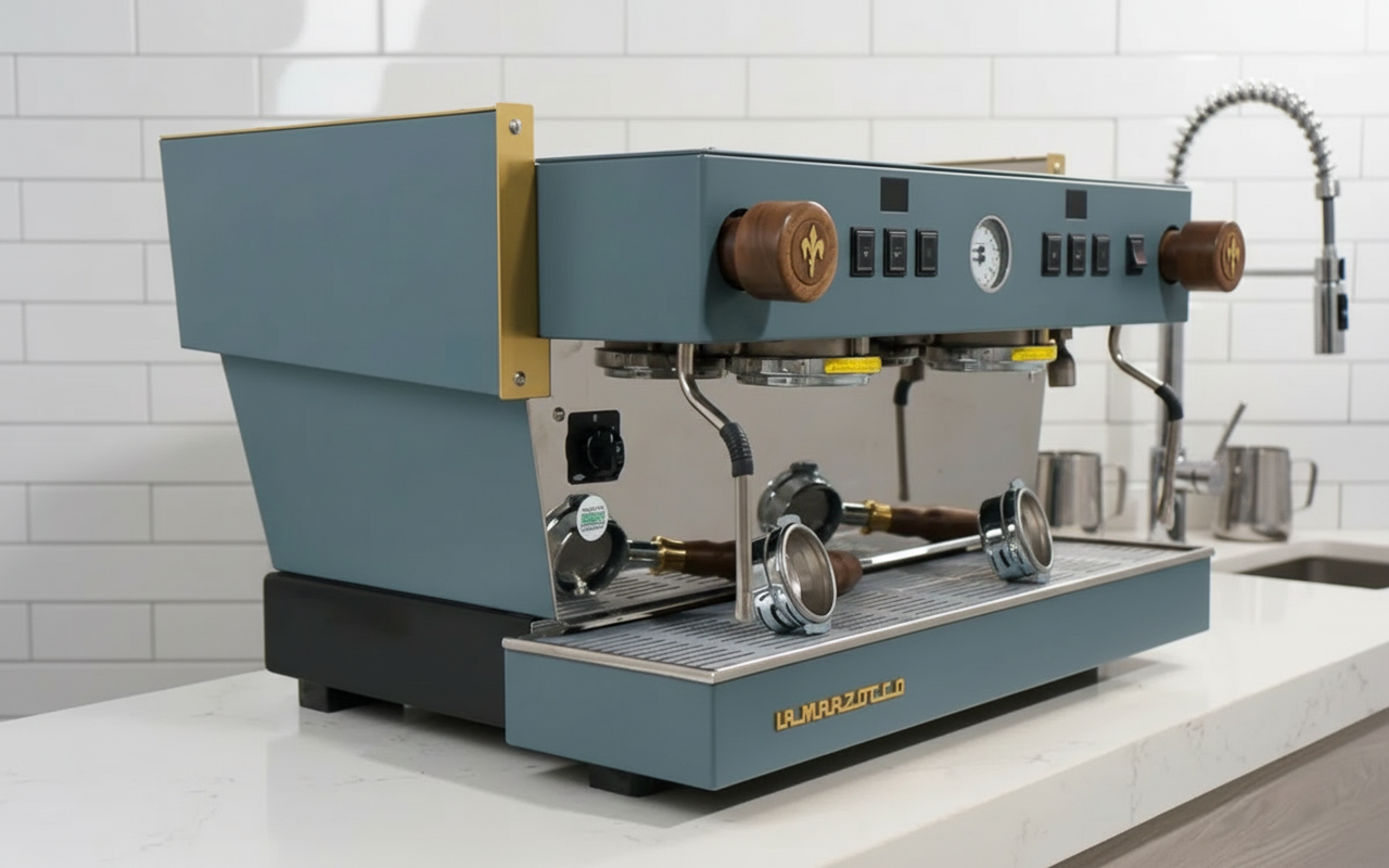 Espresso machine in bakery setting
