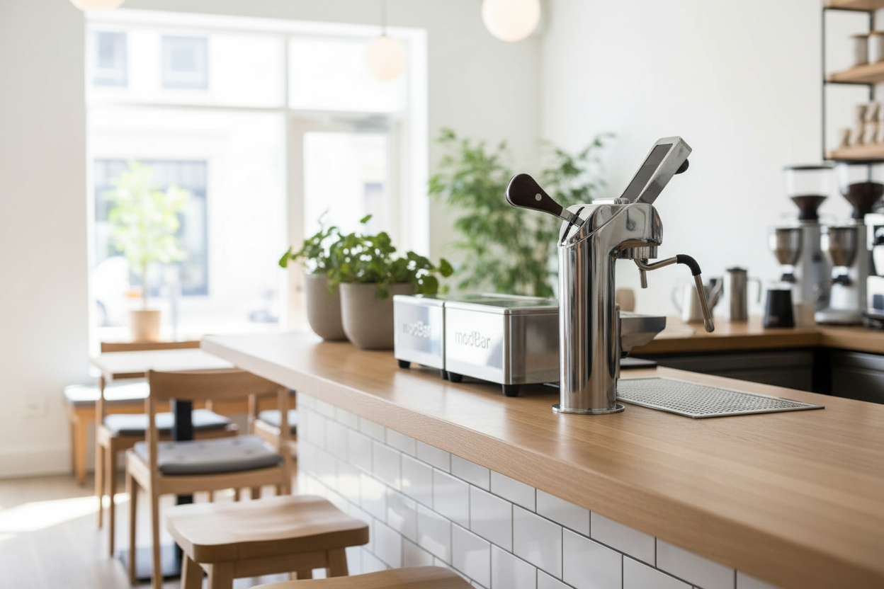 ModBar in Scandinavian café