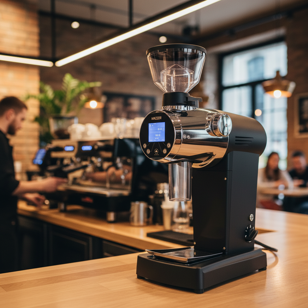 Mazzer ZM Filter in professional cafe setting