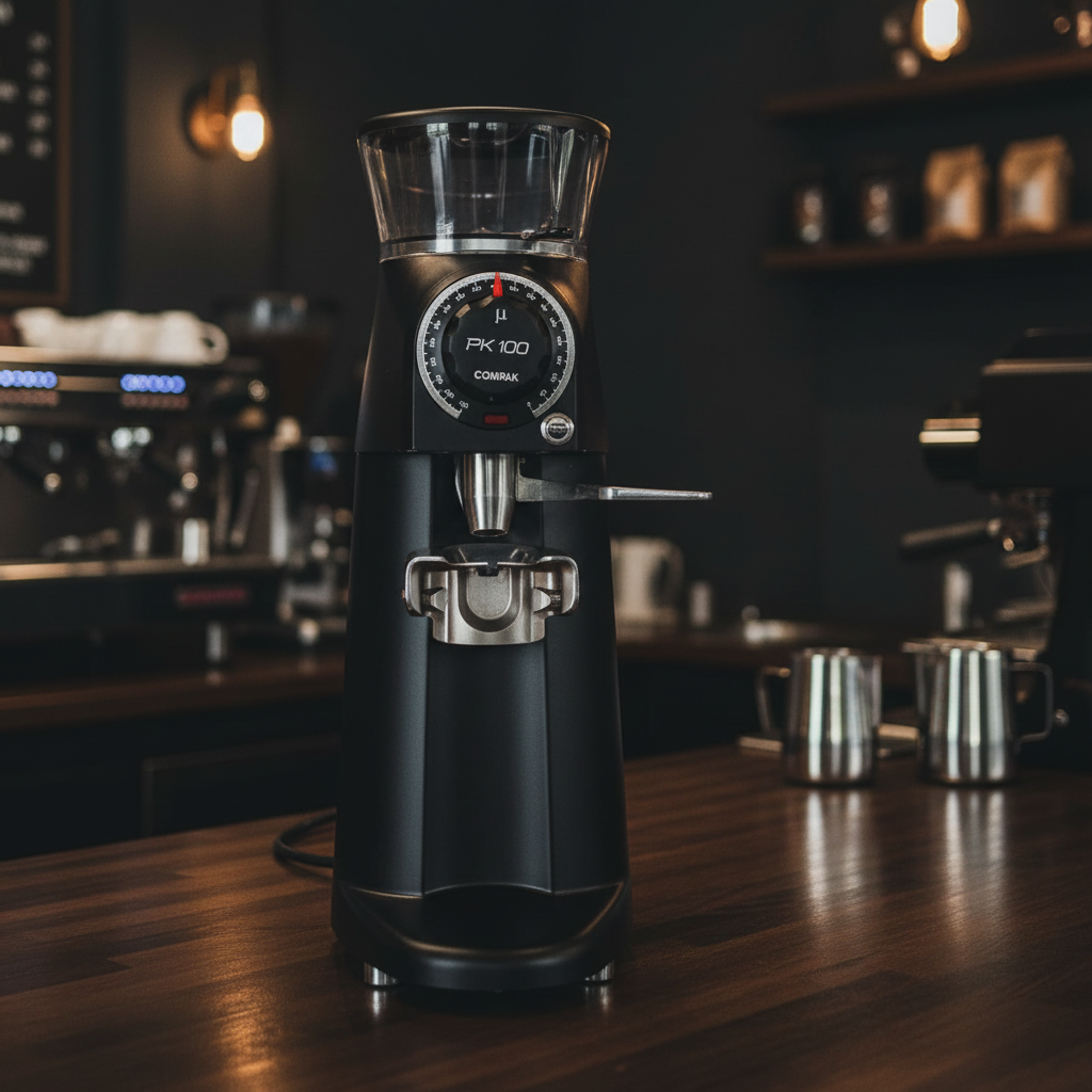 Compak PK100 in modern café setting