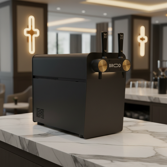 Brood DRNX DUO Side Angle in Hotel Lobby Cafe