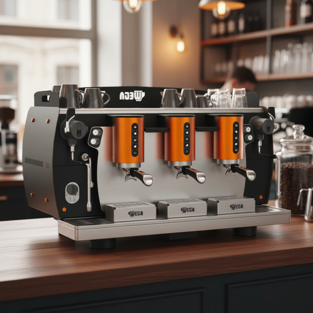 Wega W-Bar Auto-Volumetric 3 Group Commercial Espresso Machine (High Cup)