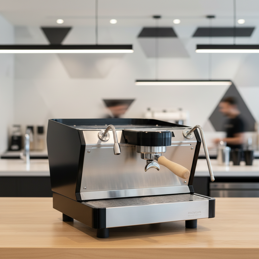Mavam espresso machine in contemporary minimalist café