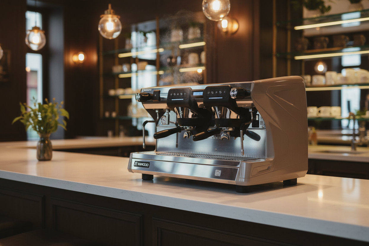 Rancilio Classe 7 - Three-Quarter View in Coffee Bar
