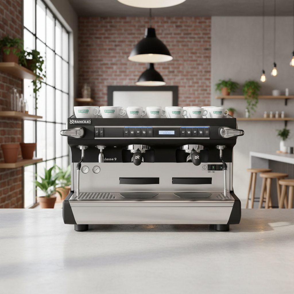Rancilio Classe 9 USB in contemporary coffee shop