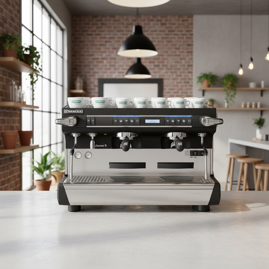 Rancilio Classe 9 USB in contemporary coffee shop