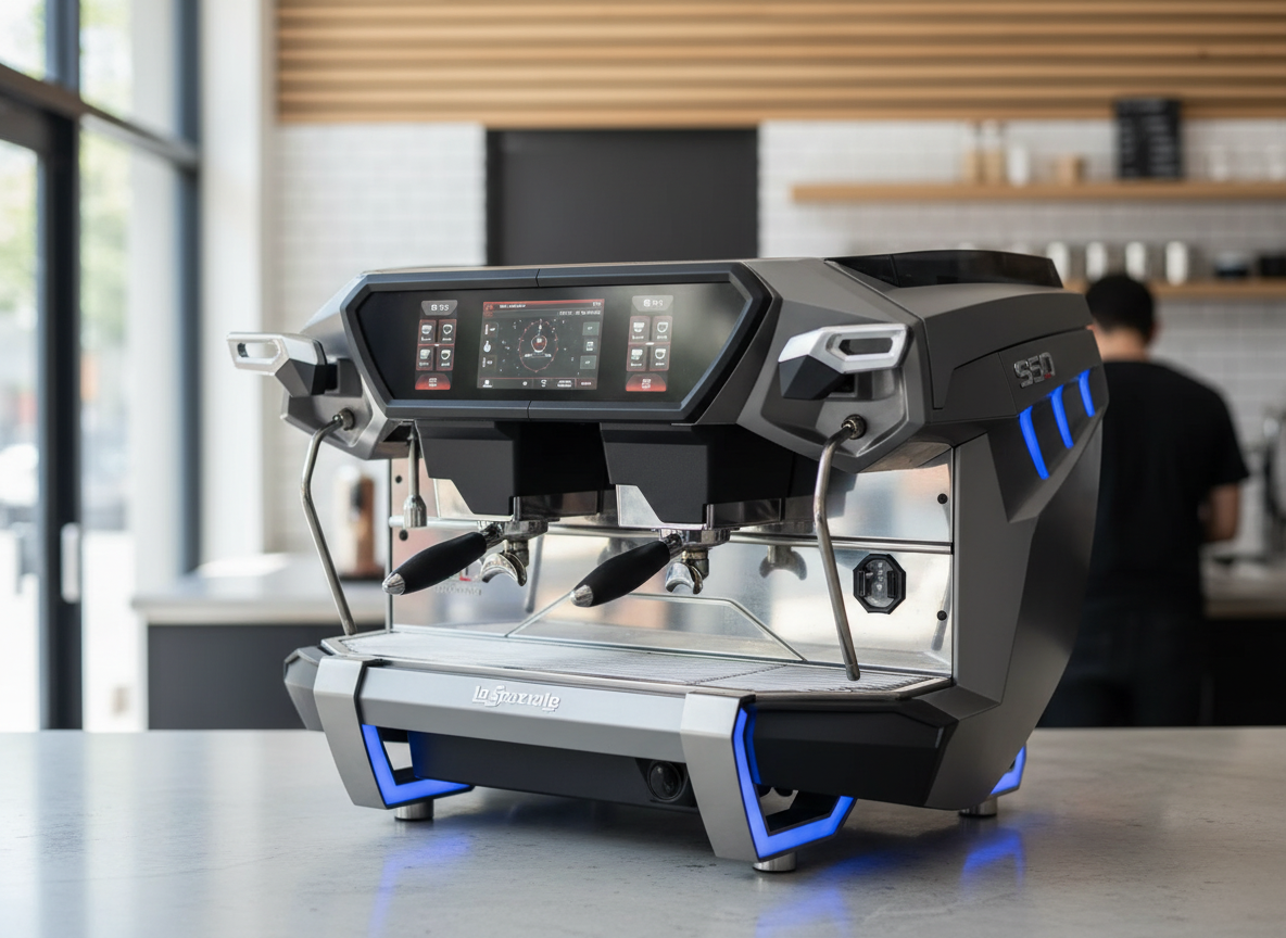 Grey La Spaziale S50 in contemporary coffee shop