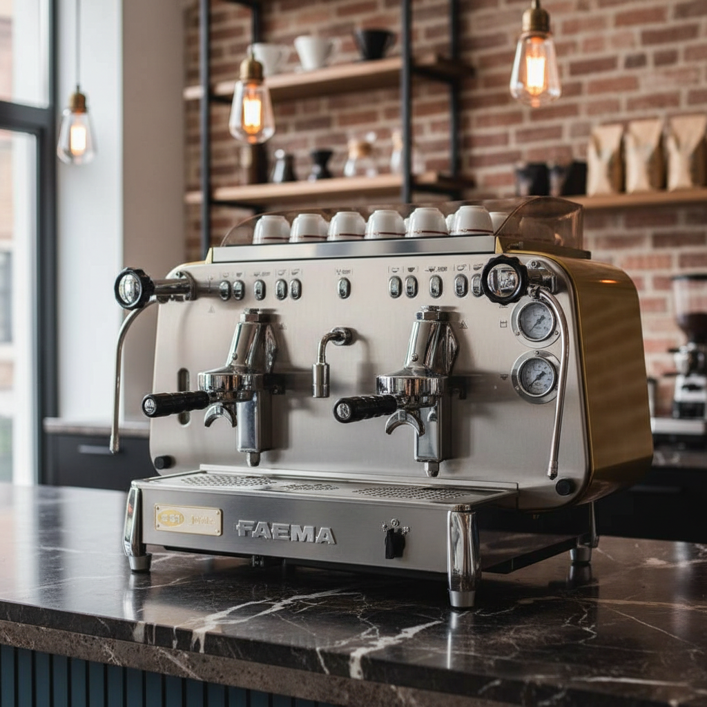 Faema E61 in premium café setting