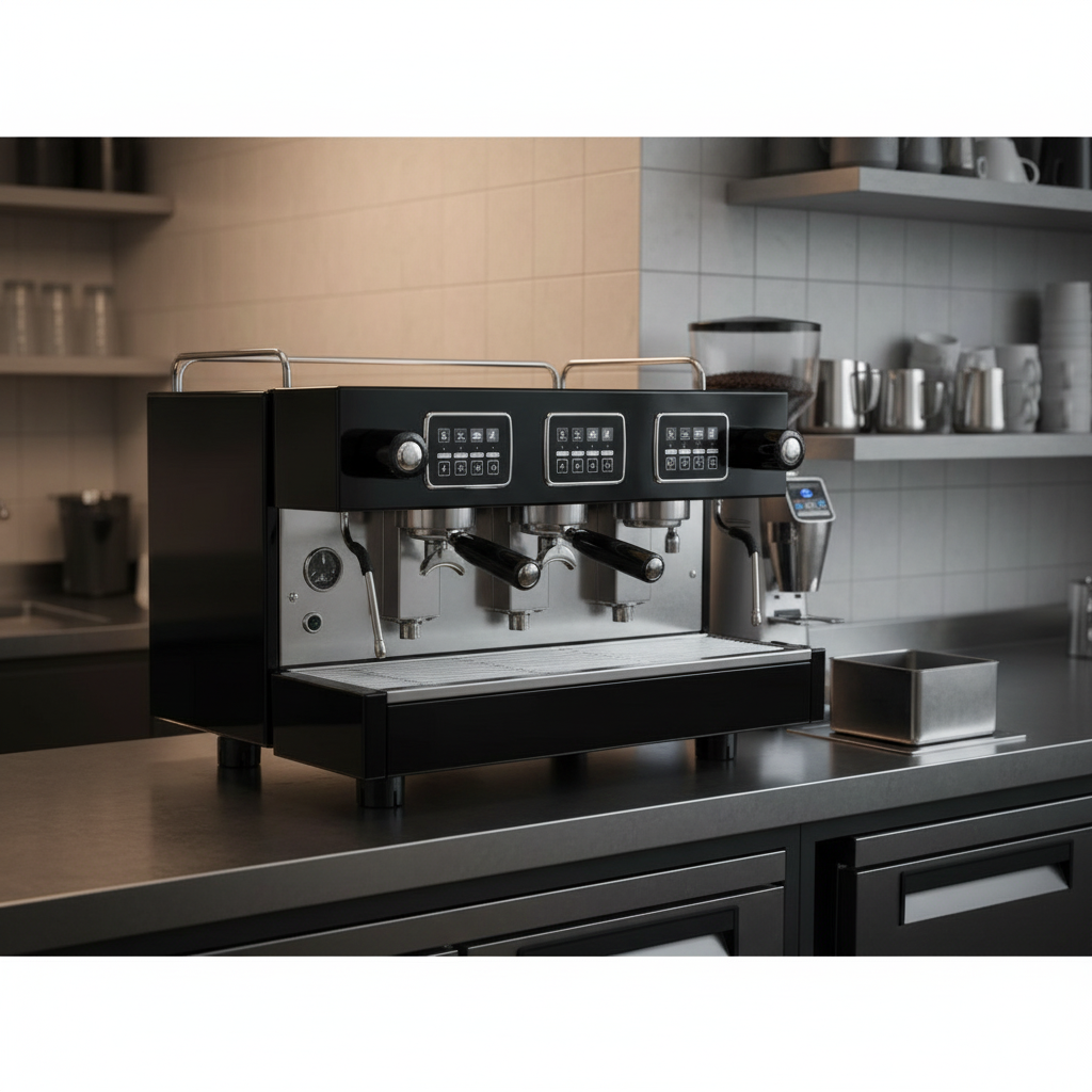 Gaggia Vetro Tall Cup 3 Group Commercial Espresso Machine