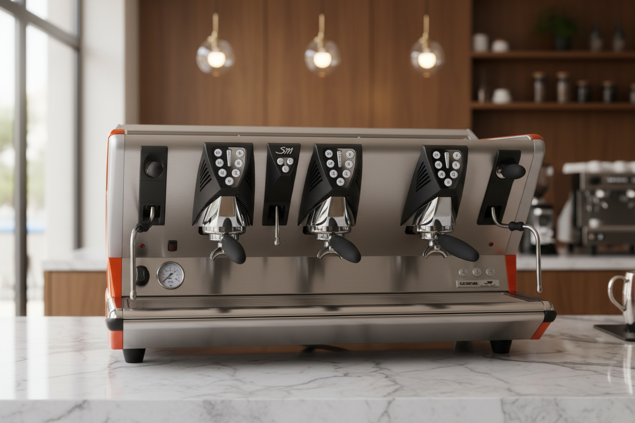 La San Marco espresso machine in modern café setting