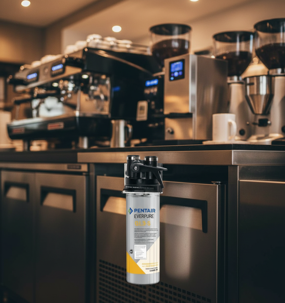 Pentair filter in coffee shop environment