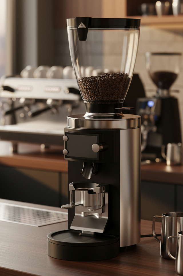 Mahlkonig E65S in premium coffee shop setting