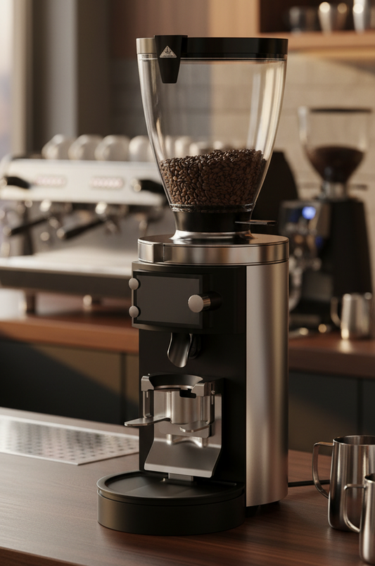Mahlkonig E65S in premium coffee shop setting