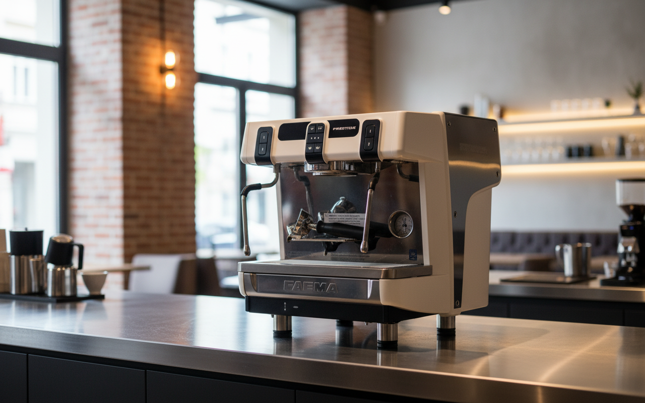 Faema Prestige in modern café setting