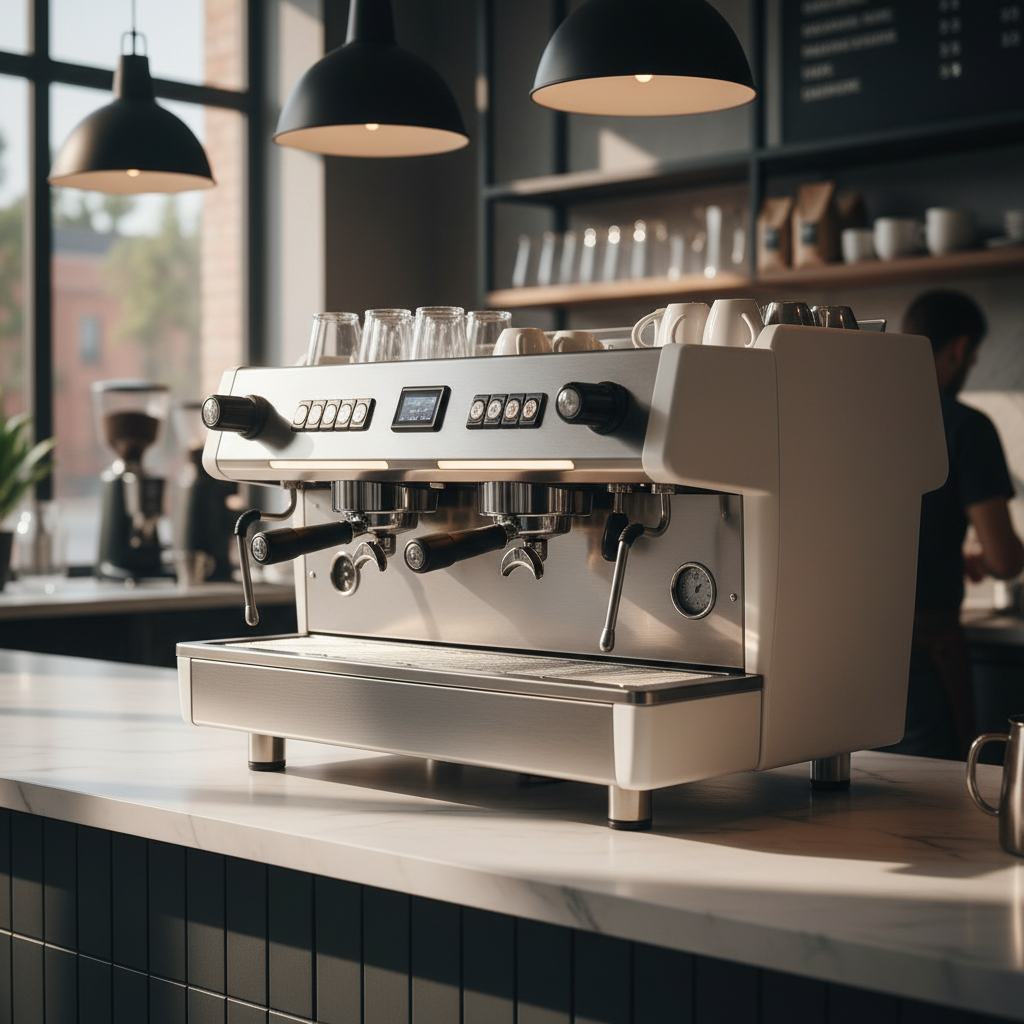 Faema Prestige three-quarter view